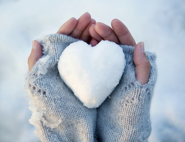 Snowy Heart In Hands